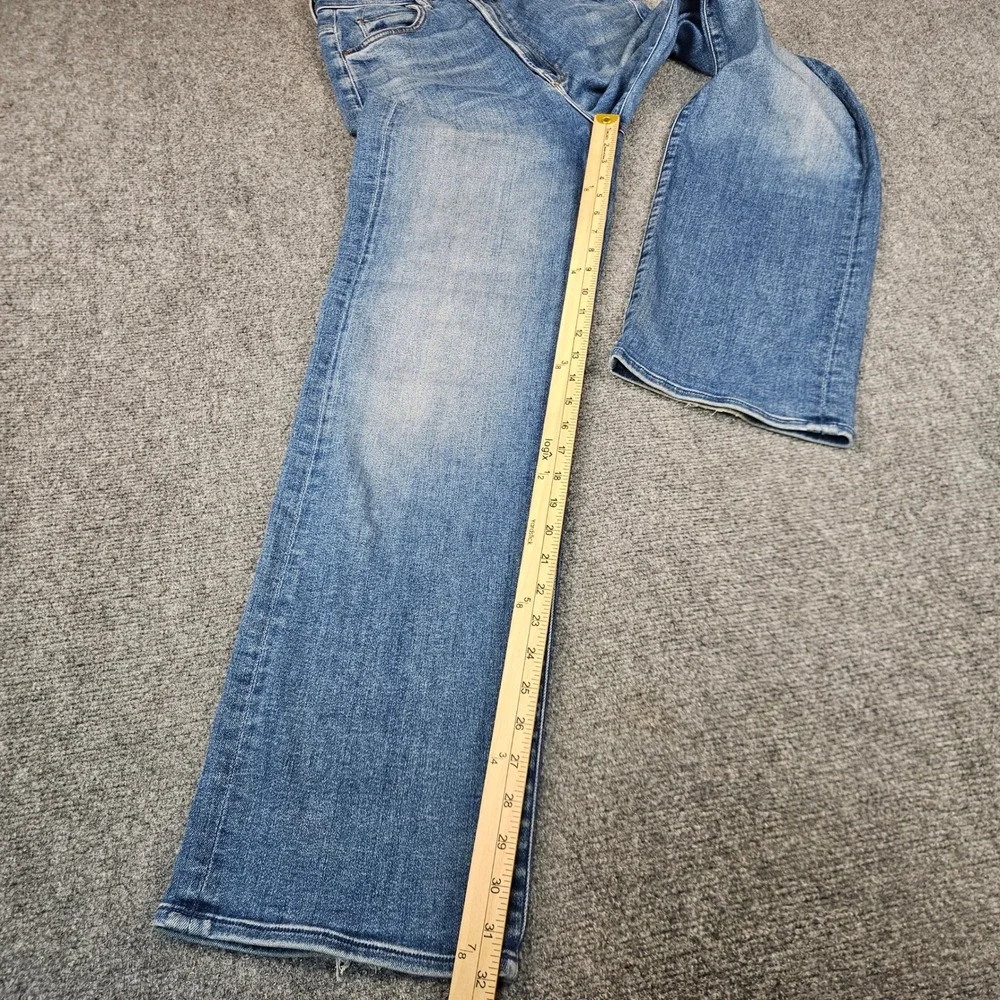 Mother High Waisted Tunnel Vision Sneak Jeans Blue Wide Leg 1338-686 Size 25